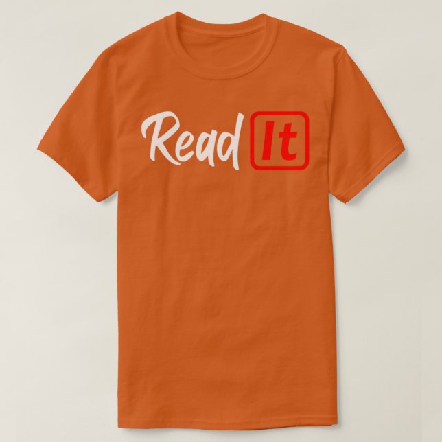 Lesen Sie es T-Shirt (Design vorne)