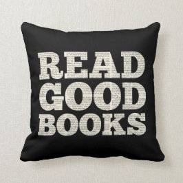 Lesen Sie Good Books Kissen, Hausschule, zurück zu Kissen
