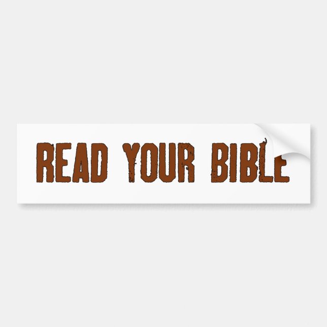 Lesen Sie Ihre Bibel Autoaufkleber (Vorne)
