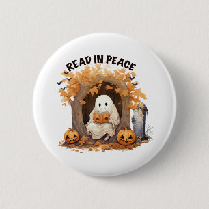 Lesen Sie in Peace Boo Ghost Button