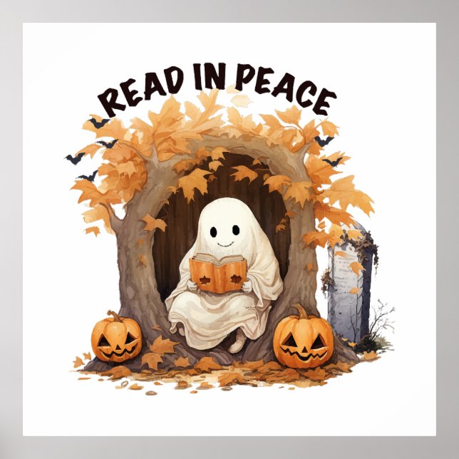 Lesen Sie in Peace Boo Ghost Poster (Vorne)