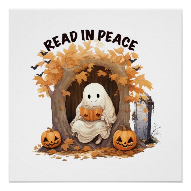 Lesen Sie in Peace Boo Ghost Poster (Vorderseite)