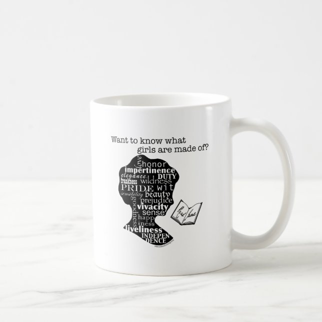 Lesen Sie Jane Austen Kaffeetasse (Rechts)