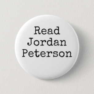 Lesen Sie Jordan Peterson Black & White Button