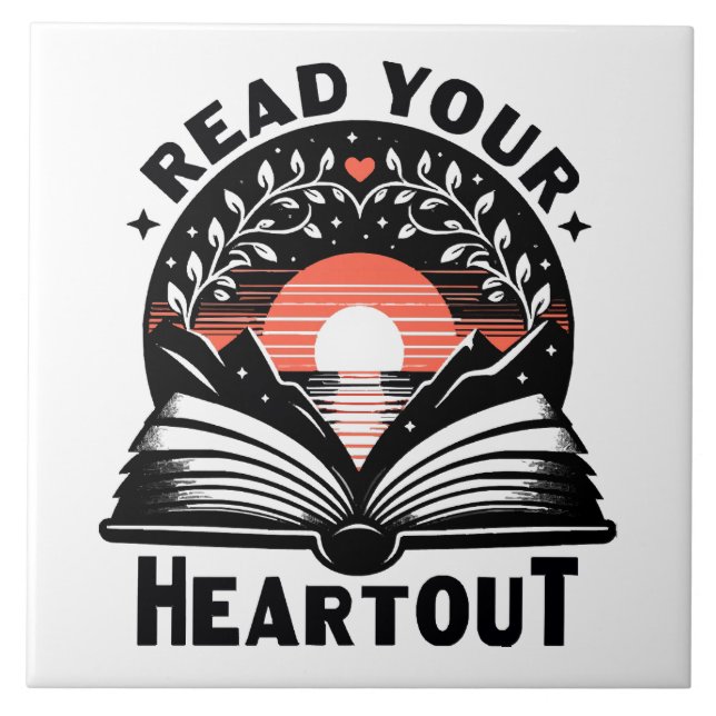 Lesen Sie Lover Lesen Sie Ihren Heft Out Book Nerd Fliese (Vorderseite)