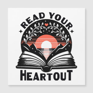 Lesen Sie Lover Lesen Sie Ihren Heft Out Book Nerd Magnetkarte