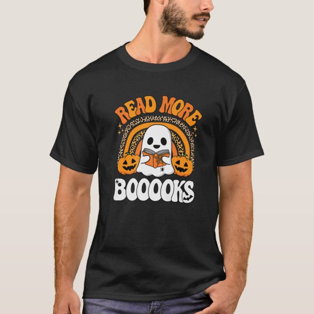 Lesen Sie mehr Bücher Bücher Ghost Pumpkin Niedlic T-Shirt (Vorderseite)
