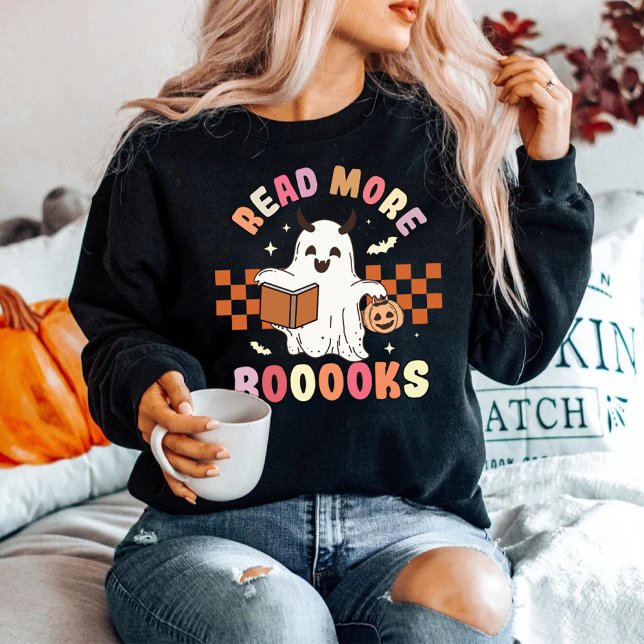 Lesen Sie mehr Bücher, die zu Halloween gespannt s Sweatshirt (Read More Books Spooky Halloween Sweatshirt | English teacher Sweatshirt)