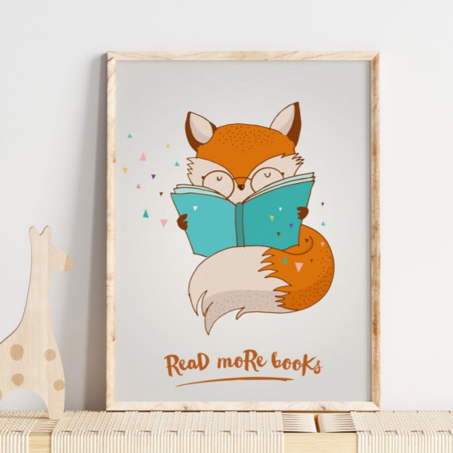 Lesen Sie mehr Bücher Fox Wall Print | Fox Wall Pr Poster (Von Creator hochgeladen)