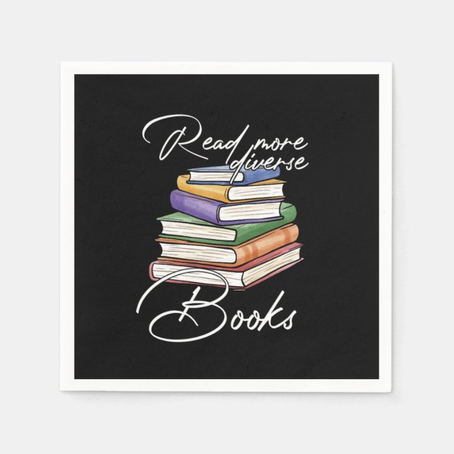 Lesen Sie mehr Bücher in Lieben Serviette (Vorderseite)