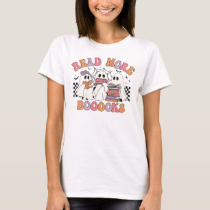 Lesen Sie mehr Bücher Lehrerin Halloween T-Shirt