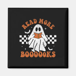 Lesen Sie mehr Bücher Niedlich Ghost Reading Book  Magnet