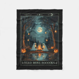 Lesen Sie mehr Bücher Niedliche Spooky Ghost Leses Fleecedecke
