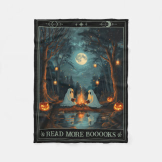 Lesen Sie mehr Bücher Niedliche Spooky Ghost Leses Fleecedecke