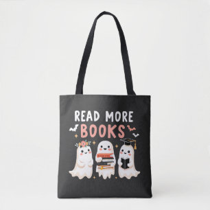 Lesen Sie mehr Bücher Spookween Halloween Ghost Bo Tasche