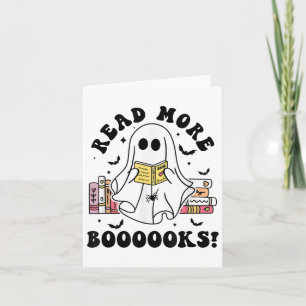 Lesen Sie mehr Bücher Spooky Boo Book Lovers Hallo Karte