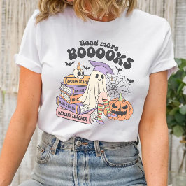 Lesen Sie mehr Bücher Witchy Lehrer Halloween Shir T-Shirt