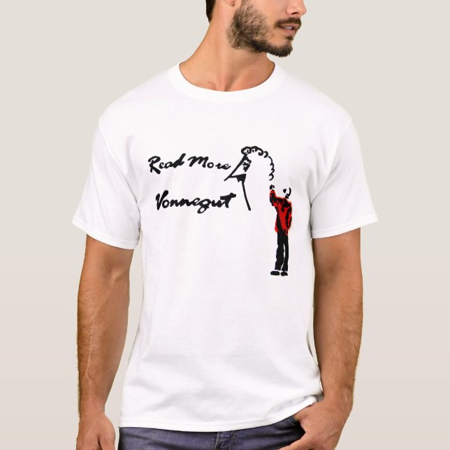 LESEN SIE MEHR VONNEGUT T-Shirt (Vorderseite)