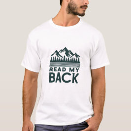 Lesen Sie mein Backberge-T-Shirt mit einer humorvo T-Shirt