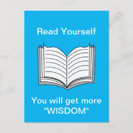 Lesen Sie selbst inspirierendes Zitat Postkarte
