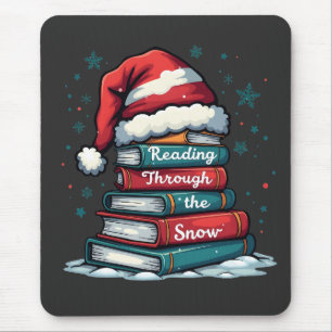 Lesen Sie Thru Schnee Reading Weihnachtslieder Mousepad