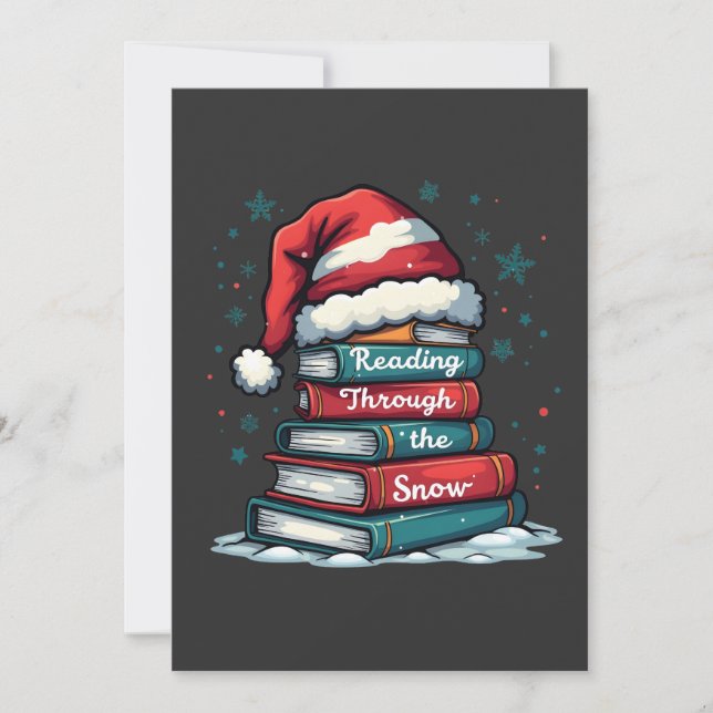 Lesen Sie Thru Schnee Reading Weihnachtslieder Save The Date (Vorderseite)