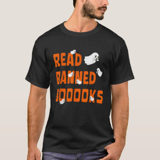 Lesen Sie verbotene Bücher lesen Boom Funny Ghost T-Shirt