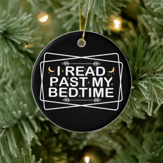 Lesen Sie weiter, ich lese mein Bedauern, lustiges Keramik Ornament (Baum)