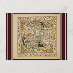 Lesen Spaß Postkarte