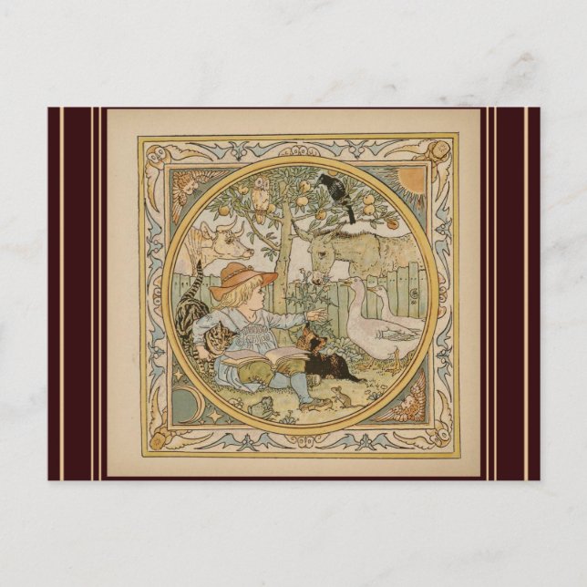 Lesen Spaß Postkarte (Vorderseite)