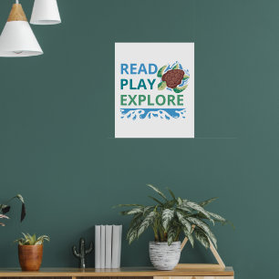 Lesen • Spielen • Entdecken Ozean-Abenteuer Poster