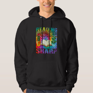 Lesen Tiedye Sharp Cactus Bücher Leser Bücherwurm  Hoodie