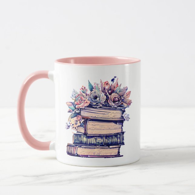 Lesen, träumen, wiederholen | Buchliebhaber Tasse (Links)