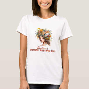 Lesen träumt mit offenen Augen T-Shirt