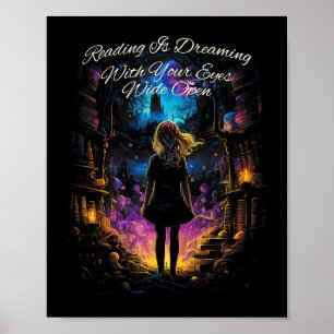 Lesen träumt von Ihrem offenen Angebotsbuch Poster