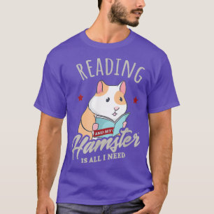 Lesen und Hamster Niedliches Sprichwort Buch Hobby T-Shirt