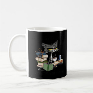 Lesen und Kaffee, weil Mord ist falsche Cat Cof Kaffeetasse