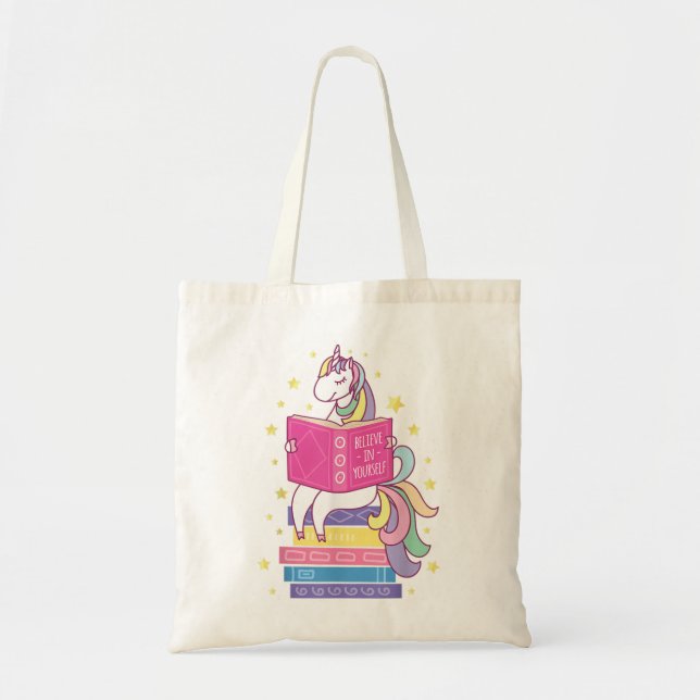 Lesen von Bibliotheksbibliothek Unicorn Lese-Büche Tragetasche (Vorne)