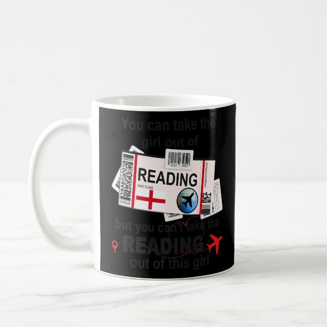 Lesen von Boarding-Pass für Mädchen Kaffeetasse (Links)