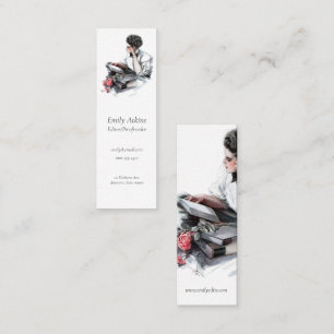 Lesen von Frauen Mini Visitenkarte