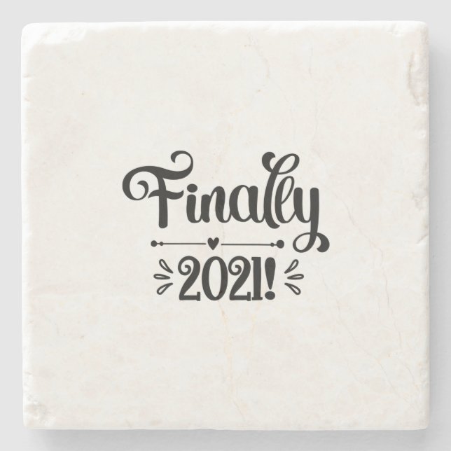 Lesen von Kunst FInally 2021 Steinuntersetzer (Vorderseite)