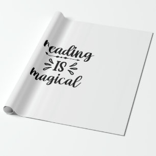 Lesen von Kunst ist zauberhaft Geschenkpapier