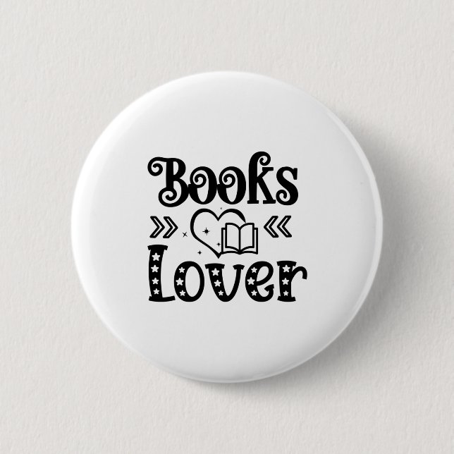 Lesen von Kunstbüchern Lover Button (Vorderseite)