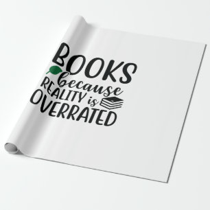 Lesen von Kunstbüchern, weil die Realität übertrie Geschenkpapier