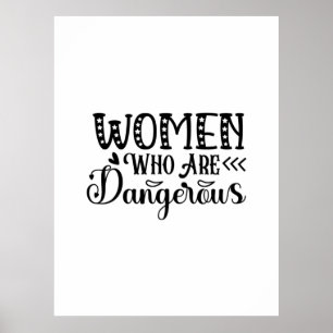 Lesen von Kunstfrauen, die gefährlich sind Poster