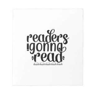 Lesen von Kunstlesern Gonna Read Notizblock