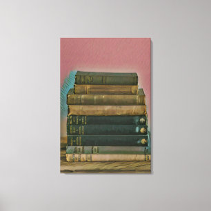 Lesen von Kunstwerken Leinwanddruck