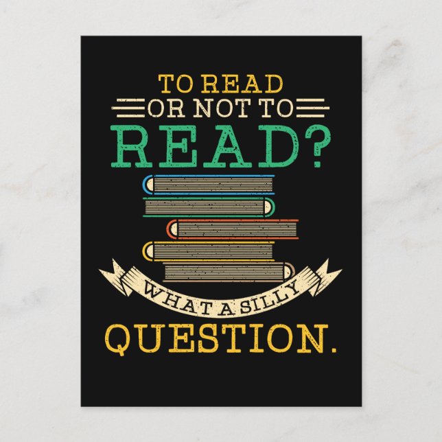 Lesen von Lehrern - Lesen oder Nichtlesen Postkarte (Vorderseite)