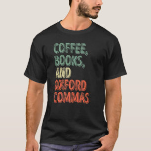 Lesen von Lesekochbüchern und Oxford Commands T-Shirt