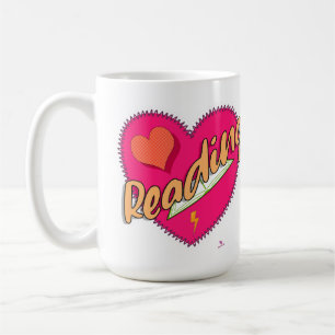Lesen von Liebe Buchherz Motto Niedliches Design Kaffeetasse